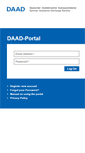 Mobile Screenshot of portal.daad.de