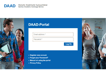 Tablet Screenshot of portal.daad.de